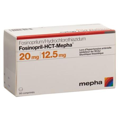 Fosinopril-HCT-Mepha Tabl 20/12.5 mg 98 pieces - PrimeCare Global