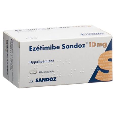 Ezetimibe Sandoz Tabl 10 mg 98 pcs - PrimeCare Global