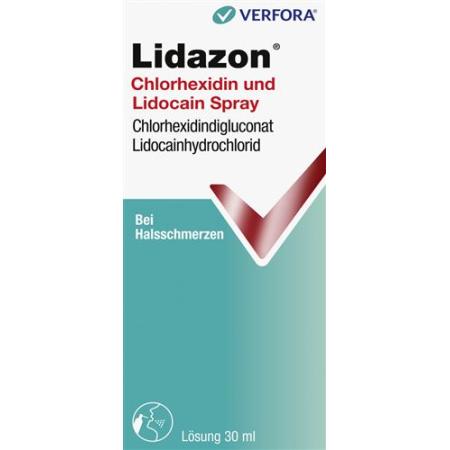 Lidazon Chlorhexidine and Lidocaine spray 30ml - PrimeCare Global