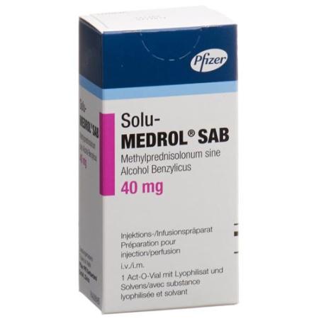 Solu-Medrol SAB Dry Sub 40 mg with Solvens Act O Vial - PrimeCare Global