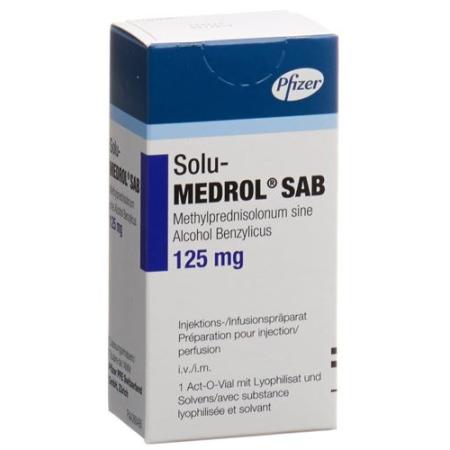 Solu-Medrol SAB Dry Sub 125 mg with Solvens Act O Vial - PrimeCare Global