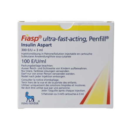 Fiasp Penfill Inj Loes 100 E 5 cartridge 3 ml - PrimeCare Global