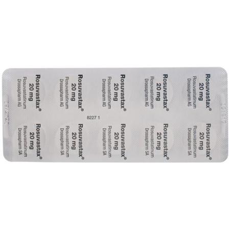 Rosuvastax film tabl 20 mg 100 pcs - PrimeCare Global