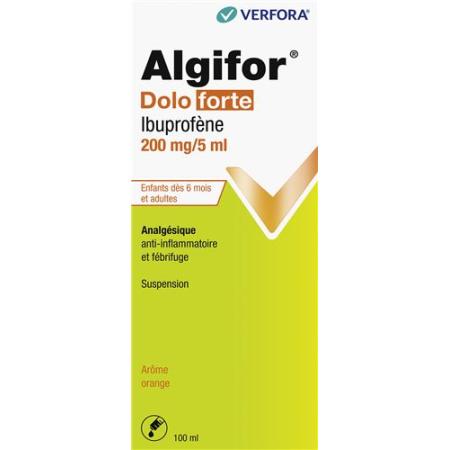 Algifor Dolo forte Susp 200mg/5ml Bottle 100ml - PrimeCare Global