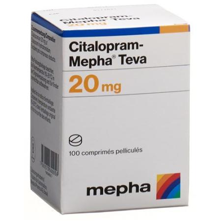 Citalopram-Mepha Teva Filmtabl 20 mg Ds 100 pcs - PrimeCare Global