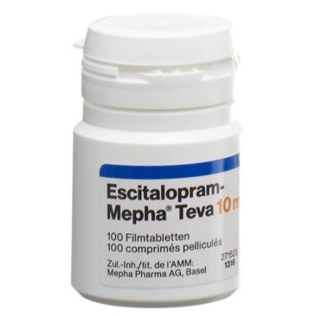 Escitalopram-Mepha Teva Filmtabl 10 mg Ds 100 pcs - PrimeCare Global