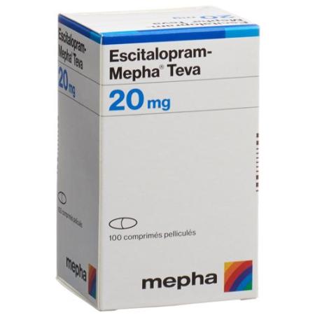 Escitalopram-Mepha Teva Filmtabl 20 mg Ds 100 pcs - PrimeCare Global