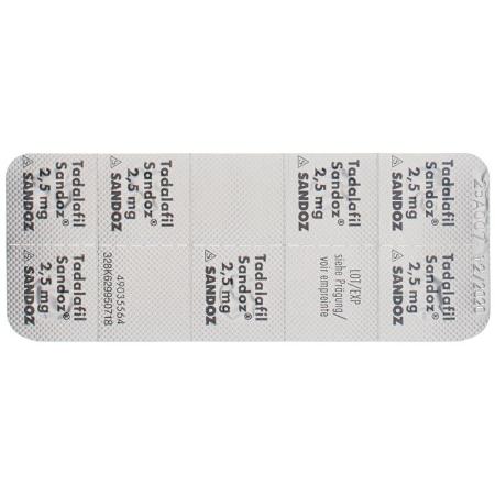 TADALAFIL Sandoz film tablets 2.5 mg - PrimeCare Global