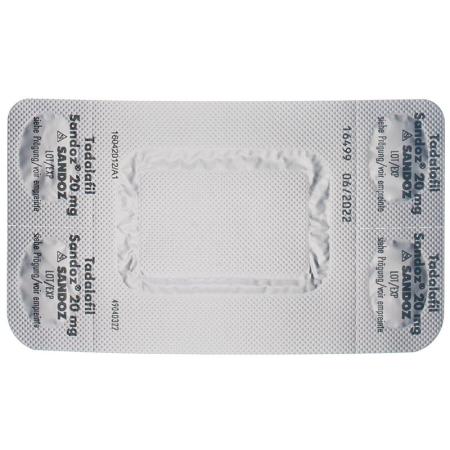 TADALAFIL Sandoz Filmtabl 20 mg - PrimeCare Global