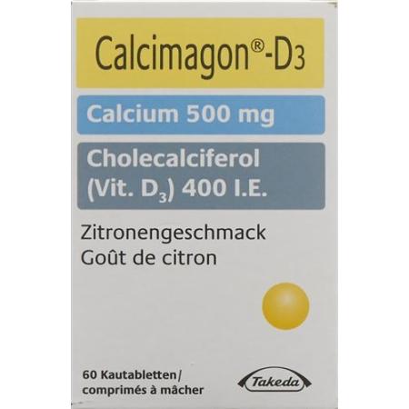 Calcimagon D3 Chewable Lemon can 60 pcs - PrimeCare Global