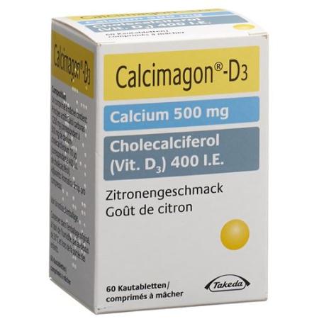 Calcimagon D3 Chewable Lemon can 60 pcs - PrimeCare Global