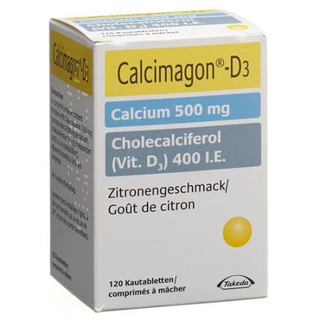 Calcimagon D3 Chewable Lemon Ds 120 pcs - PrimeCare Global