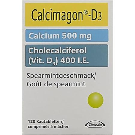 Calcimagon D3 Chewable Spearmint can 120 pcs - PrimeCare Global