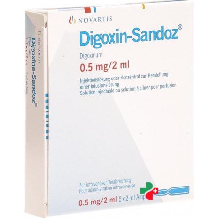 Digoxin Sandoz 0.5 mg 2 ml 5 Ampullen - PrimeCare Global