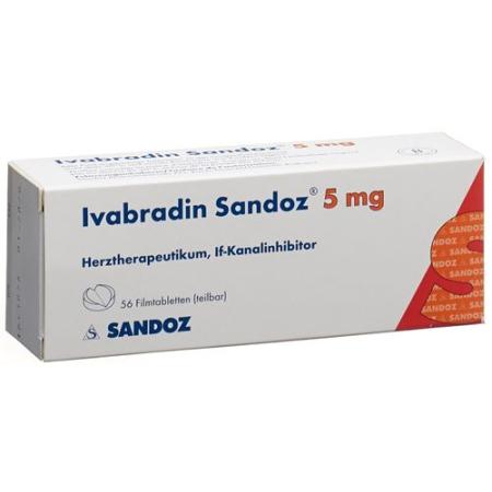 Ivabradine Sandoz film tablets 5 mg 56 pcs - PrimeCare Global