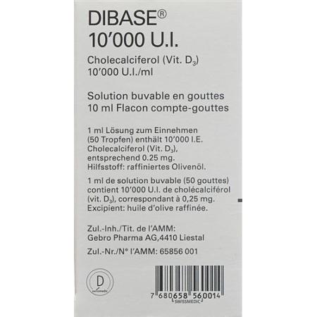 Dibase drops 10000 IU/ml bottle 10 ml - PrimeCare Global