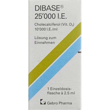 Dibase L&ouml;s 25000 IU bottle 2.5 ml - PrimeCare Global