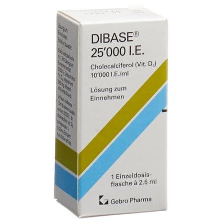 Dibase L&ouml;s 25000 IU bottle 2.5 ml - PrimeCare Global