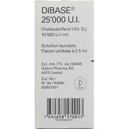Dibase L&ouml;s 25000 IU bottle 2.5 ml - PrimeCare Global