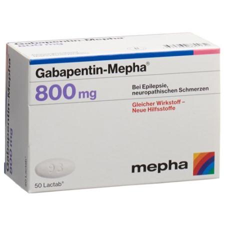 Gabapentin-Mepha Lactab 800 mg 50 pcs - PrimeCare Global