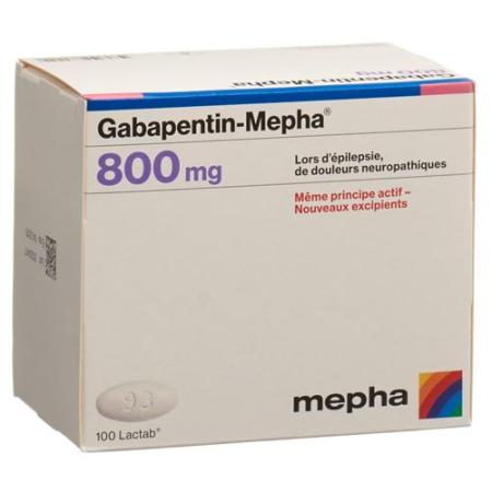 Gabapentin-Mepha Lactab 800 mg 100 pcs - PrimeCare Global