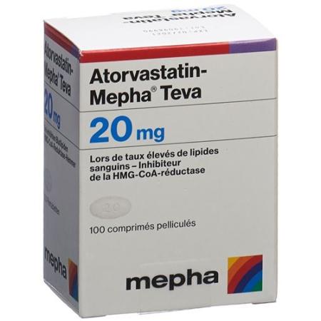 Atorvastatin-Mepha Teva Filmtabl 20 mg Ds 100 pcs - PrimeCare Global