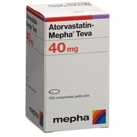 Atorvastatin-Mepha Teva Filmtabl 40 mg Ds 100 pcs - PrimeCare Global