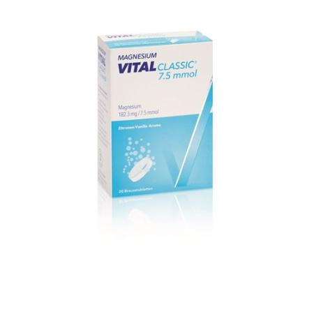 Magnesium Vital Classic 7.5 Mmol 20 Effervescent Tablets - PrimeCare Global