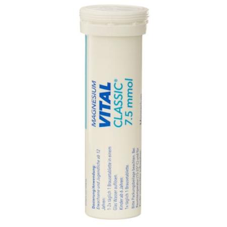 Magnesium Vital Classic 7.5 Mmol 20 Effervescent Tablets - PrimeCare Global