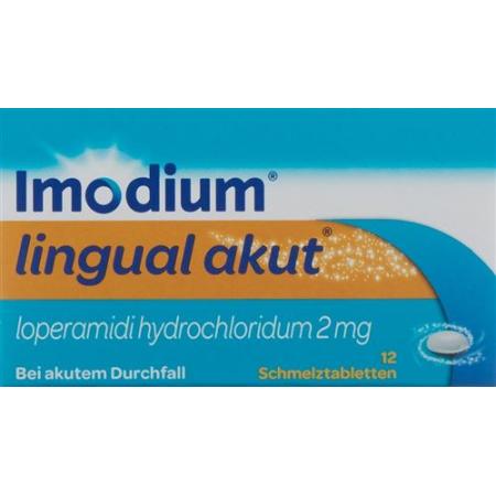 Imodium lingual acute melting tablet 2 mg 12 pcs - PrimeCare Global