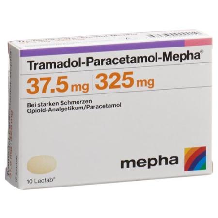 Tramadol-Paracetamol-Mepha Lactab 37.5/325 mg 100 pcs - PrimeCare Global