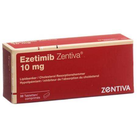 Ezetimibe Zentiva Tabl 10 mg 98 pcs - PrimeCare Global