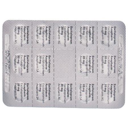 Escitalopram Axapharm Filmtabl 20 mg 14 pcs - PrimeCare Global