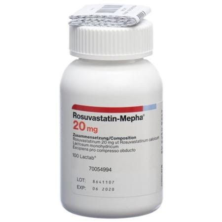 Rosuvastatin-Mepha Lactab 20 mg Ds 100 pcs - PrimeCare Global