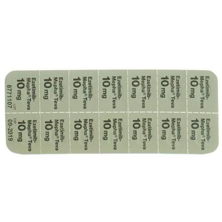 Ezetimibe-Mepha Teva Tabl 10 mg 28 pcs - PrimeCare Global