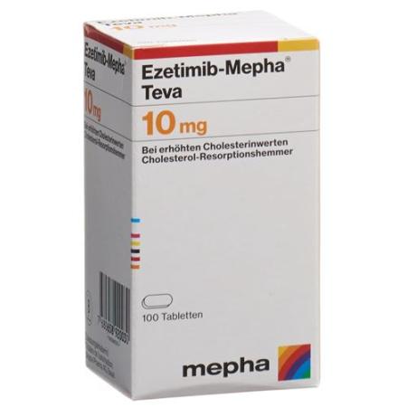 Ezetimibe-Mepha Teva Tabl 10 mg Ds 100 pcs - PrimeCare Global