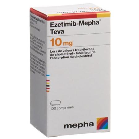 Ezetimibe-Mepha Teva Tabl 10 mg Ds 100 pcs - PrimeCare Global