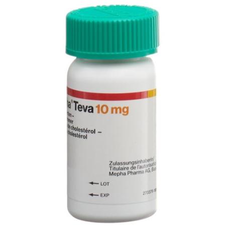 Ezetimibe-Mepha Teva Tabl 10 mg Ds 100 pcs - PrimeCare Global