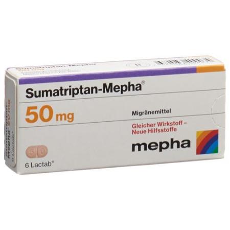 Sumatriptan-Mepha Lactab 50 mg 6 pcs - PrimeCare Global