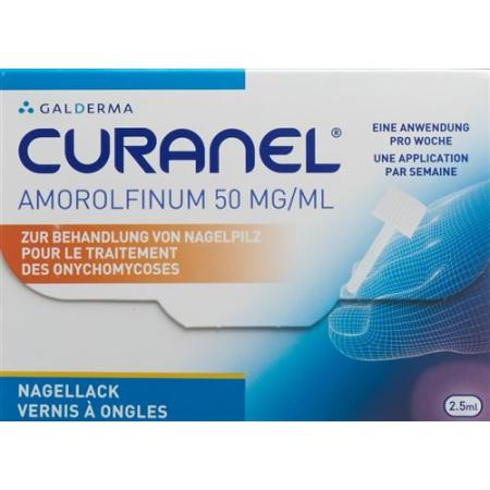 Curanel nail polish Amorolfinum 50 mg/ml bottle 2.5 ml - PrimeCare Global