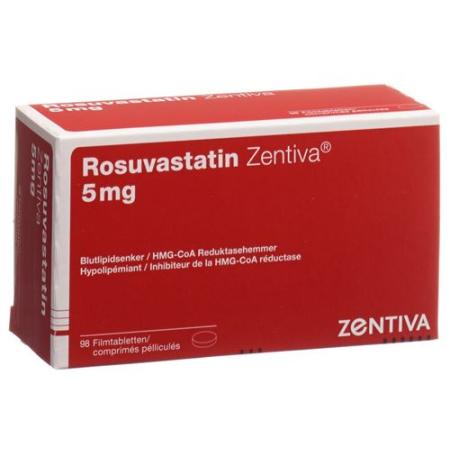 Rosuvastatin Zentiva Filmtabl 5 mg 98 pcs - PrimeCare Global
