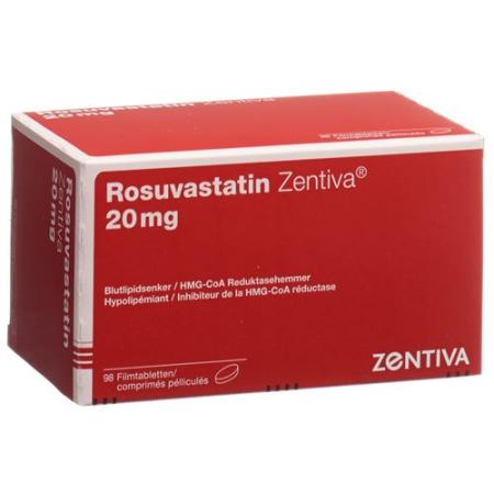 Rosuvastatin Zentiva Filmtabl 20 mg 98 pcs - PrimeCare Global