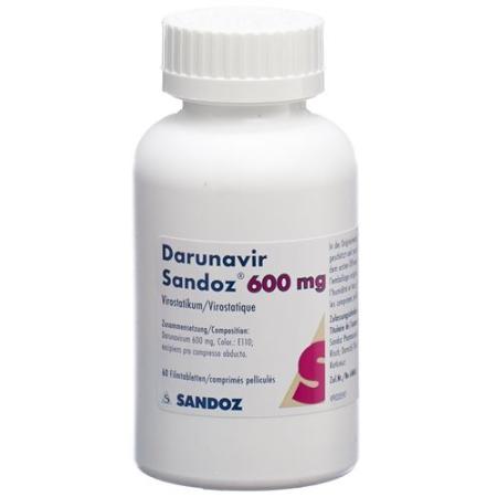 Darunavir Sandoz film tabl 600 mg bottle 60 pcs - PrimeCare Global