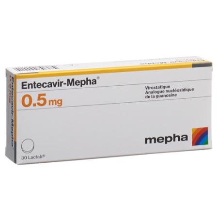 Entecavir-Mepha Lactab 0.5 mg 30 pcs - PrimeCare Global