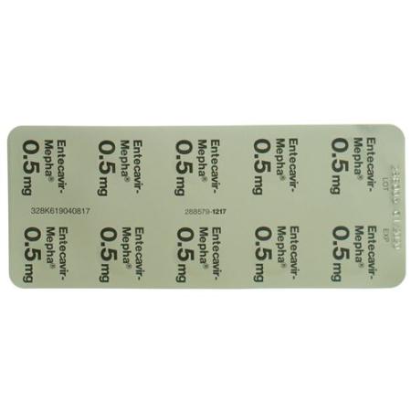 Entecavir-Mepha Lactab 0.5 mg 30 pcs - PrimeCare Global
