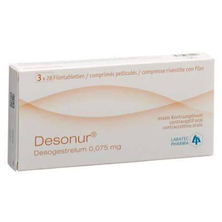 Desonur Filmtablet 0.075 mg 3 x 28 pcs - PrimeCare Global