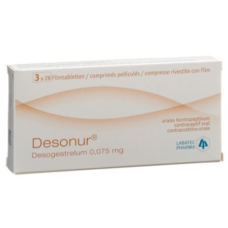 Desonur Filmtablet 0.075 mg 3 x 28 pcs - PrimeCare Global