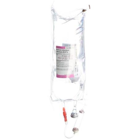 NaCl Bichsel Inf L&ouml;s 0.9% 1000ml PP bag with cutlery - PrimeCare Global