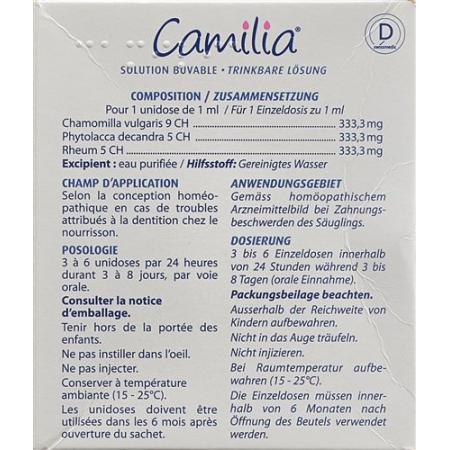Camilia Drink L&ouml;s 30 Unidos 1 ml - PrimeCare Global