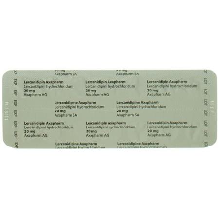Lercanidipine Axapharm Filmtabl 20 mg 98 pcs - PrimeCare Global